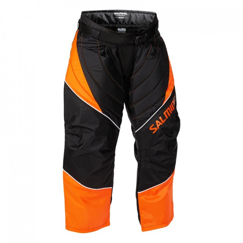 Salming Atlas Goalie Pant JR Orange/Black