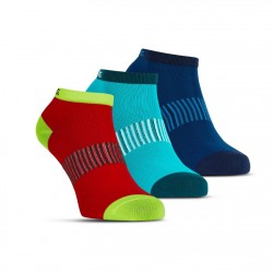 Performance Ankle Sock 3p Blue/Red/Lapis
