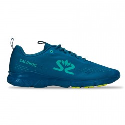 Salming enRoute 3 Shoe Men Digital Teal Blue/Bio Lime