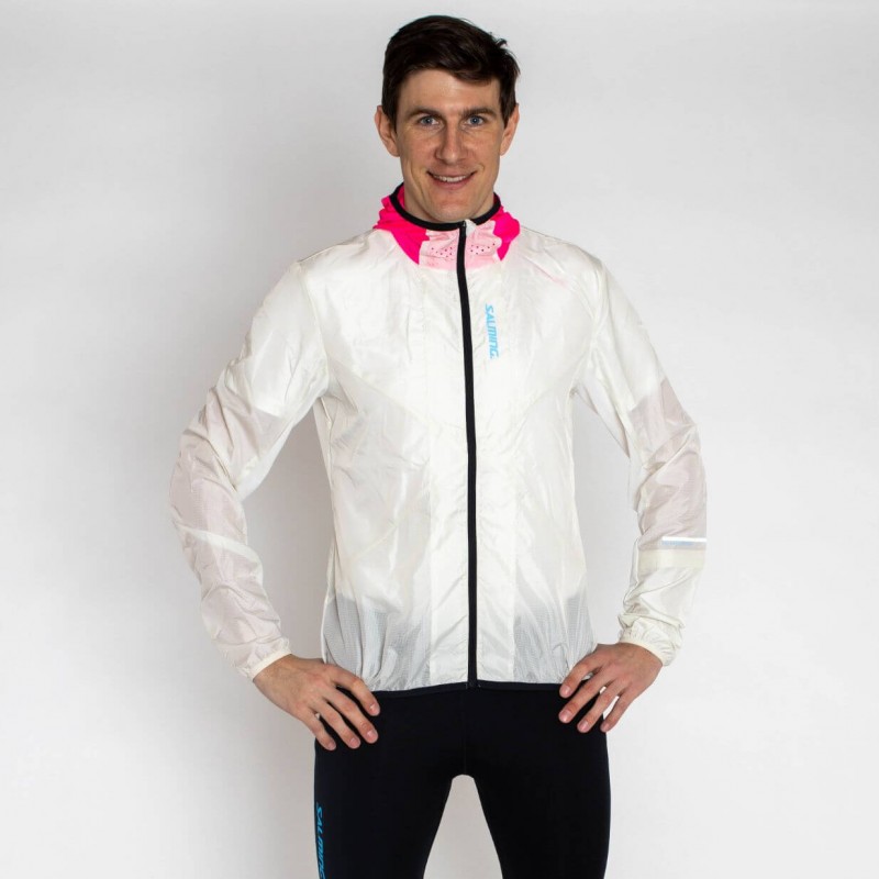 SALMING Sarek Jacket 21 Unisex White/Pink