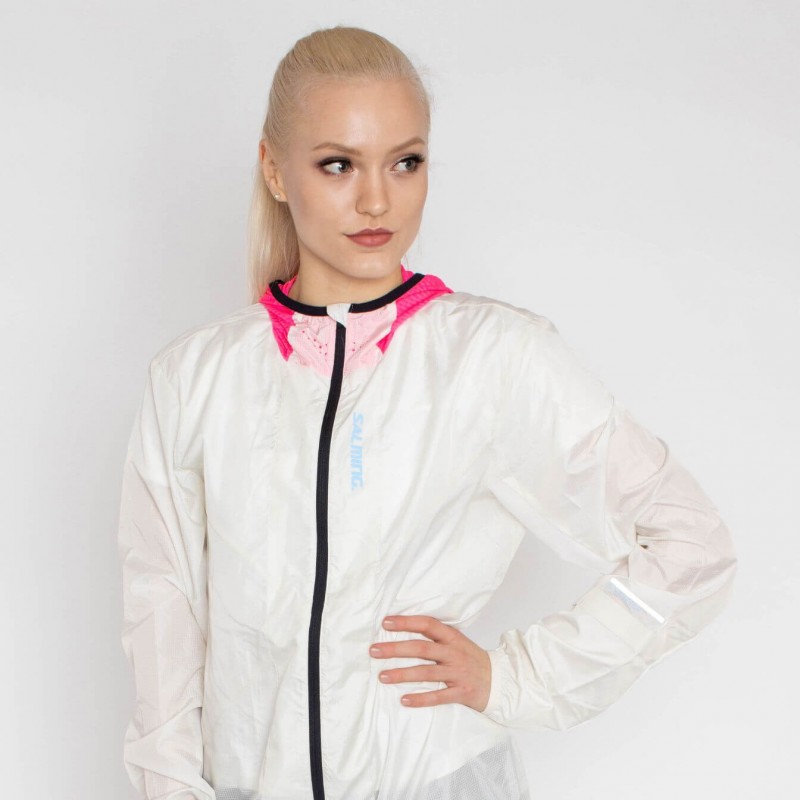 SALMING Sarek Jacket 21 Unisex White/Pink