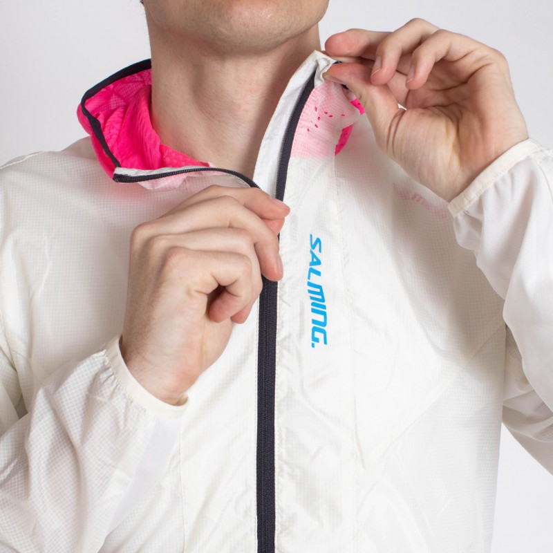 SALMING Sarek Jacket 21 Unisex White/Pink