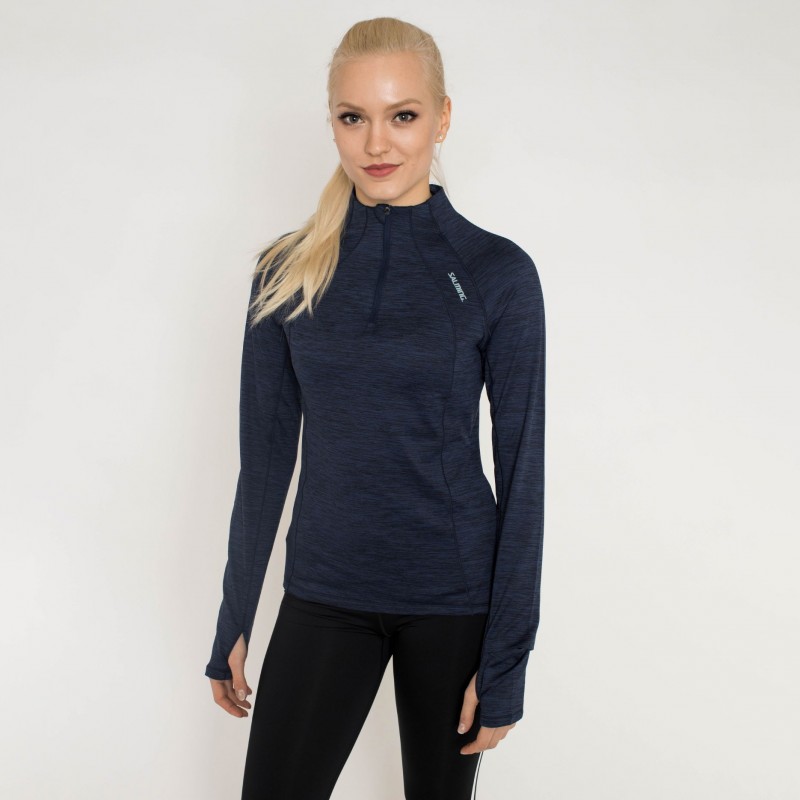 SALMING Norrviken Halfzip Women Blue Melange