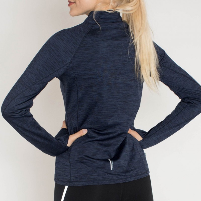 SALMING Norrviken Halfzip Women Blue Melange