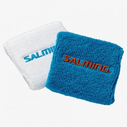 SALMING Wristband Short 2-pack White/CyanBlue