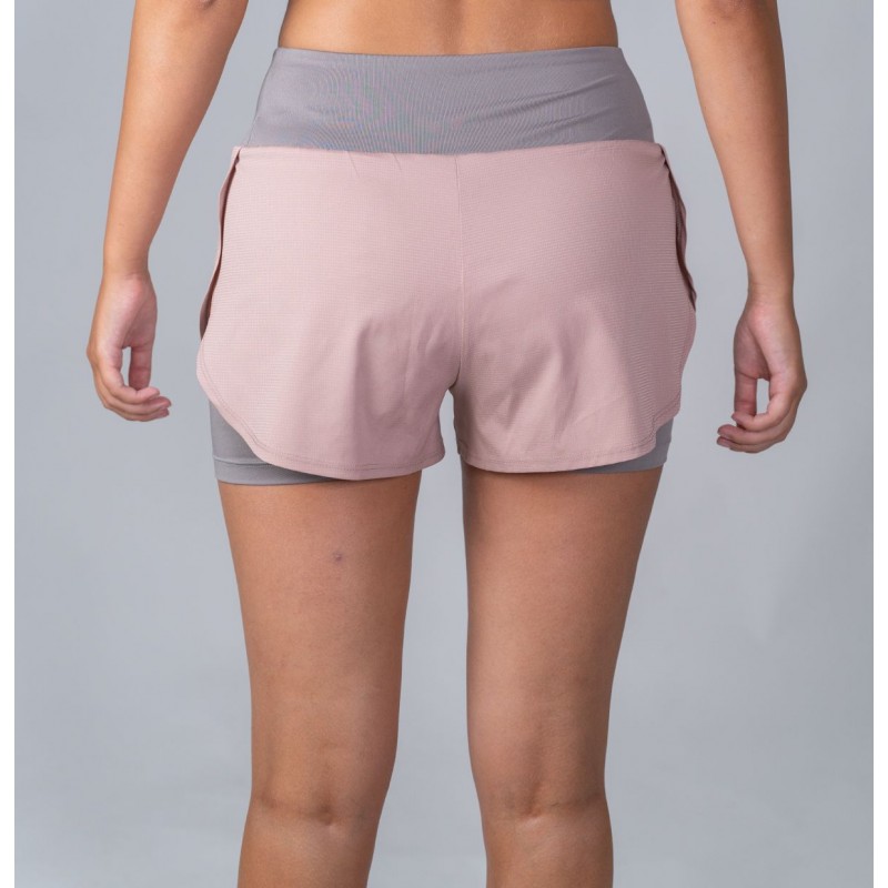 SALMING Essential 2-in 1 Shorts Women DustyPink/Grey