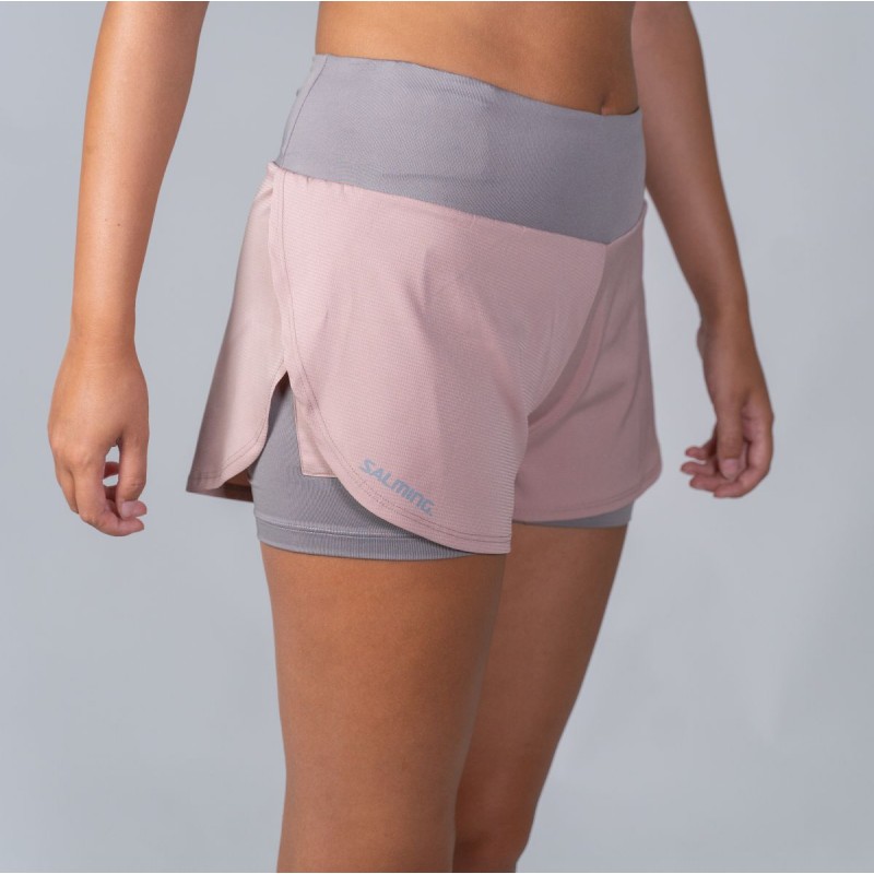 SALMING Essential 2-in 1 Shorts Women DustyPink/Grey