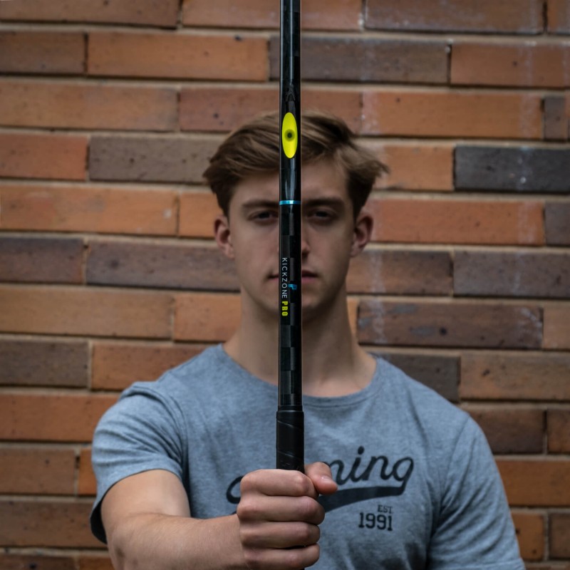 SALMING P-Series Kickzone Pro 29 Black/Blue 96 cm Shaft Left