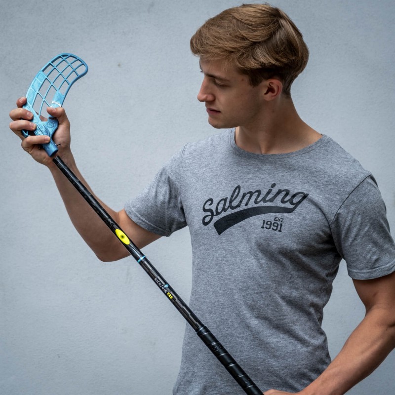 SALMING P-Series Kickzone Pro 29 Black/Blue 96 cm Shaft Left