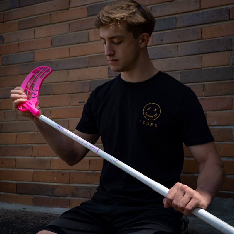 SALMING Q-Series Carbon Pro 29 White/Pink 96 cm Shaft