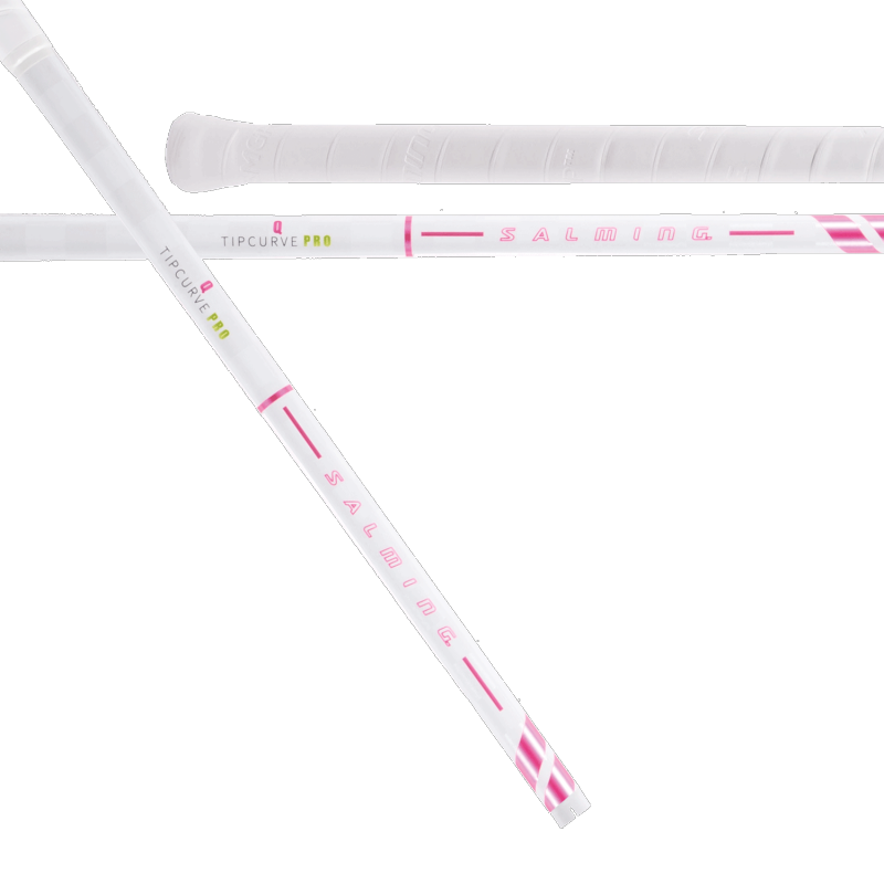 SALMING Q-Series Tipcurve Pro 29 White/Pink 96 cm Shaft Left