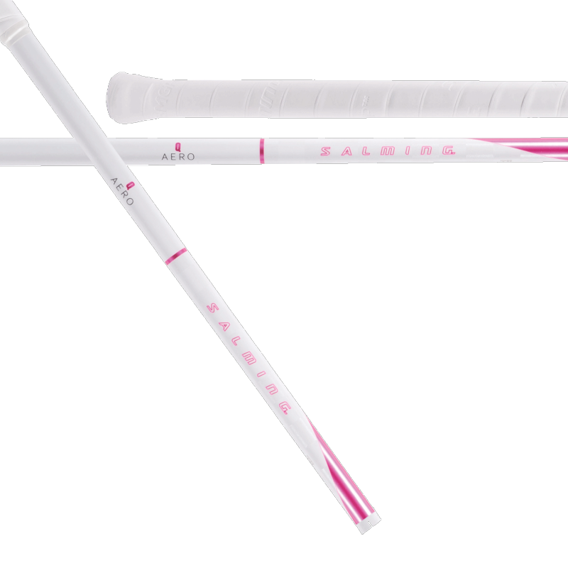 SALMING Q-Series Aero 27 White/Pink 96 cm Shaft