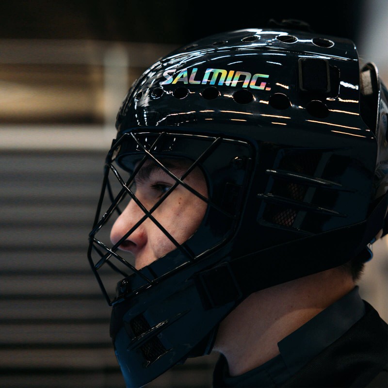 SALMING Phoenix Elite Helmet Black Shiny