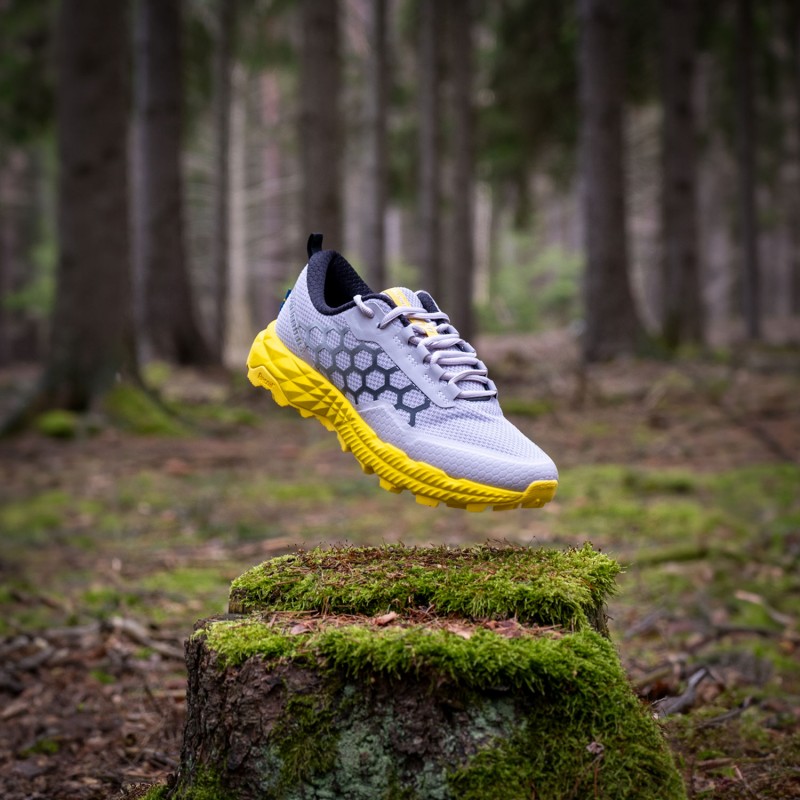 SALMING Recoil Trail Warrior Shoe LavenderGrey/Yellow